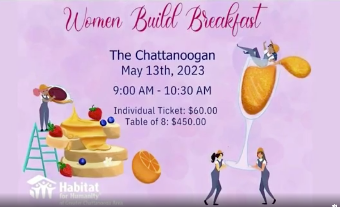 Habitat for Humanity to host Women Build Breakfast Saturday, May 13th